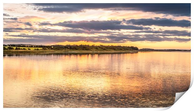 The Beautiful Budle Bay, Bamburgh....... Print by Naylor's Photography
