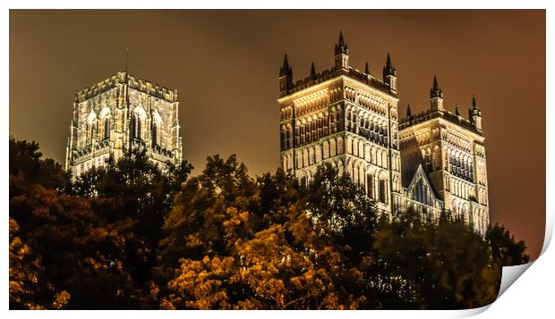 Night at the Cathedral....... Print by Naylor's Photography