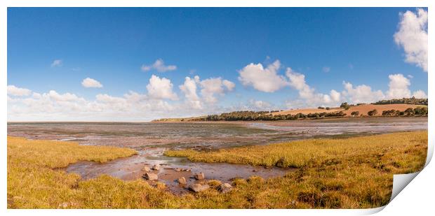 Budle Bay Mud Flats Print by Naylor's Photography