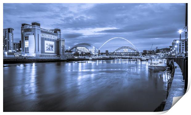 Quayside in Blue Print by Naylor's Photography