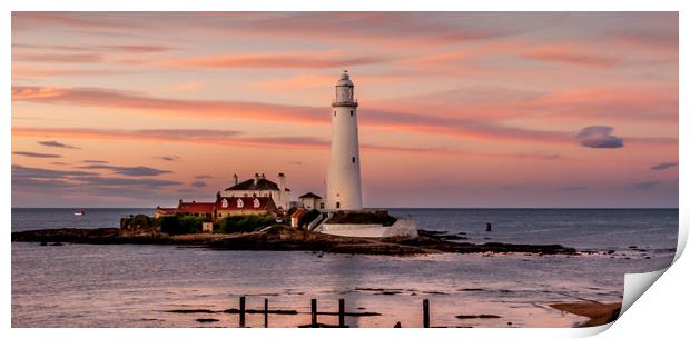 Mary at Sunset Print by Naylor's Photography