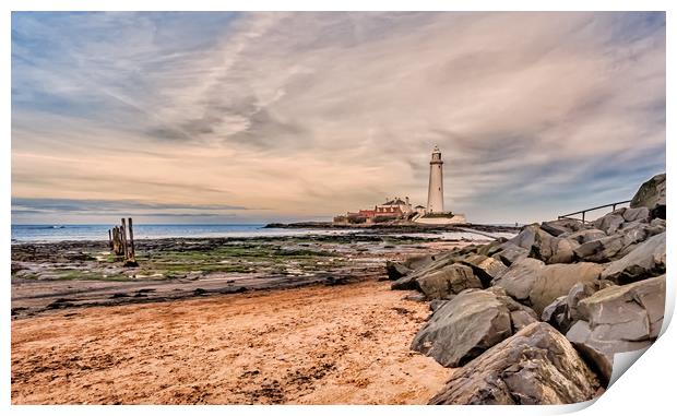 Coastal Beauty Lighthouse Print by Naylor's Photography
