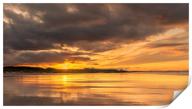Golden beach glory Print by Naylor's Photography