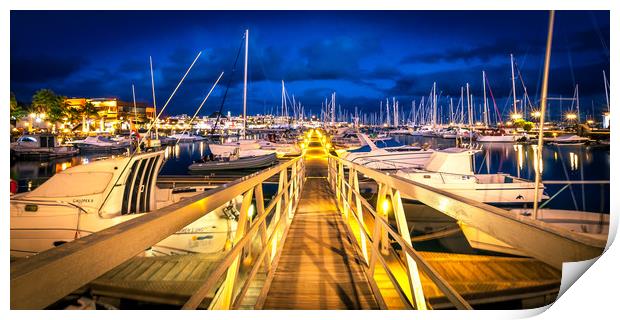 The Pontoon at the Marina Rubicon  Print by Naylor's Photography