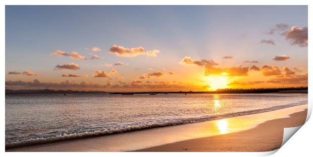 Sunset at Playa Dorada  Print by Naylor's Photography