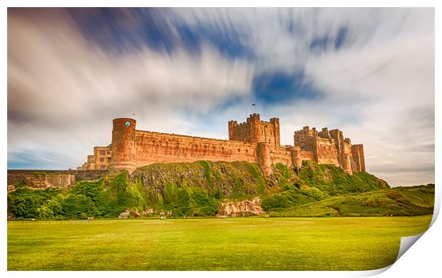 Pretty Stunning Bamburgh Castle Print by Naylor's Photography
