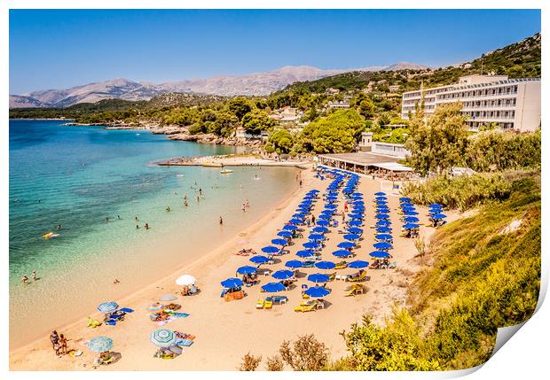 Beautiful Beaches on Kefalonia Island Print by Naylor's Photography