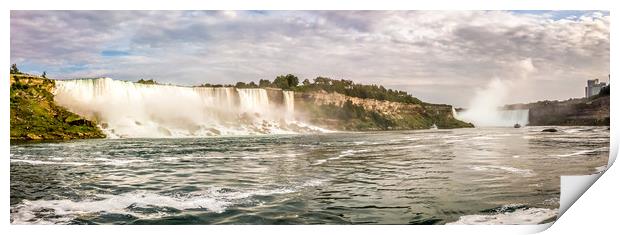 American and Canadian Niagara Falls Pano Print by Naylor's Photography