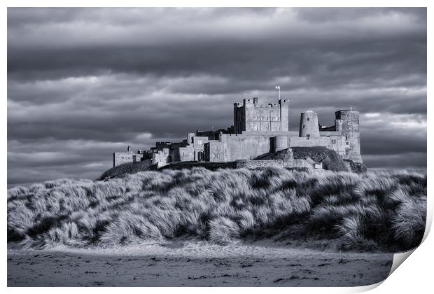 Cool Bamburgh Castle Print by Naylor's Photography