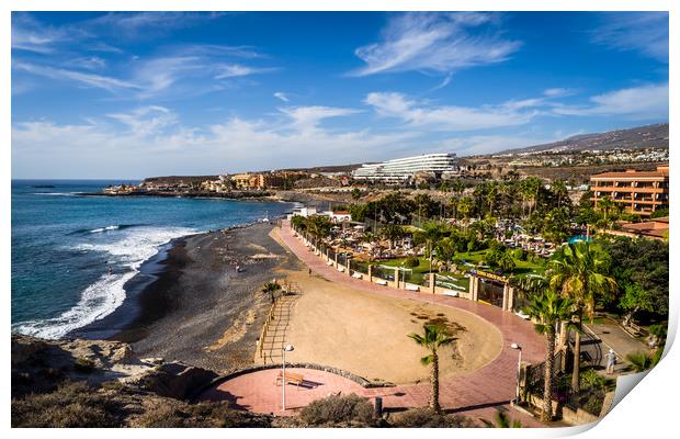 Strolling to La Caleta Print by Naylor's Photography