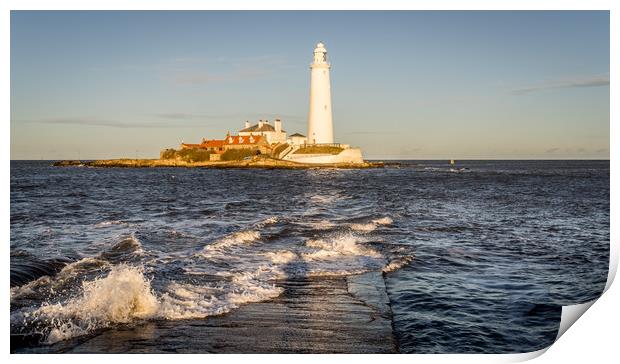 January day at the Lighthouse Print by Naylor's Photography
