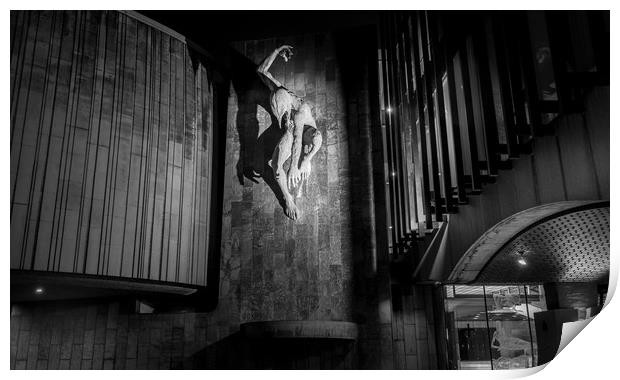 River God at the Civic Centre Print by Naylor's Photography