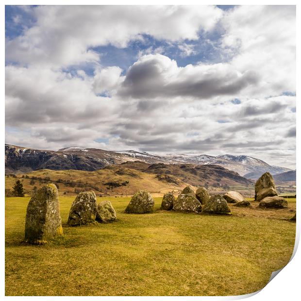 The Castlerigg Stone Circle 2 Print by Naylor's Photography