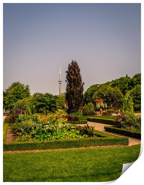The Toronto Islands Gardens Print by Naylor's Photography
