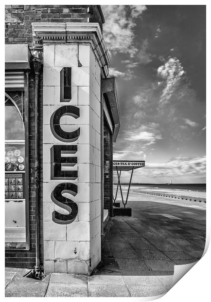 Anyone for Ice Cream ? B&W Print by Naylor's Photography