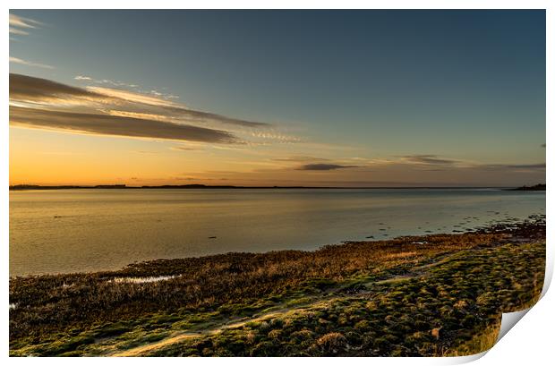 The Bay at Sundown Print by Naylor's Photography