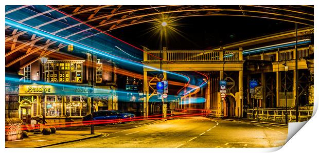 Flash past the bridge Print by Naylor's Photography