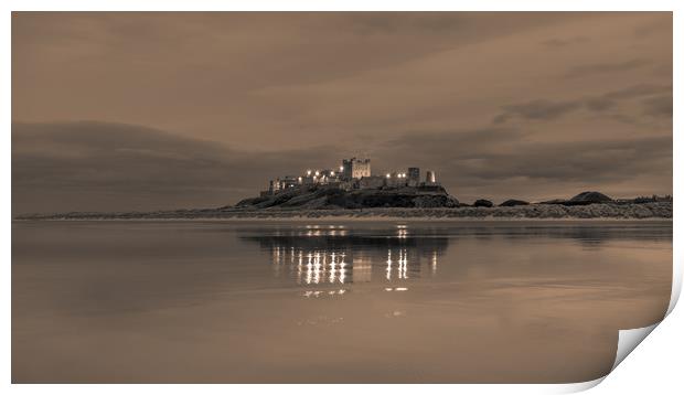 The Castle by night Print by Naylor's Photography