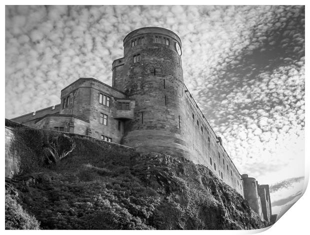 Bamburgh Fortress Print by Naylor's Photography