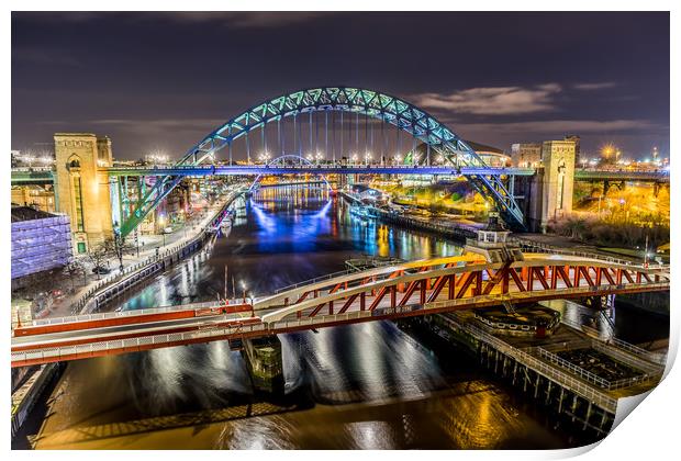 Night at the Toon Print by Naylor's Photography