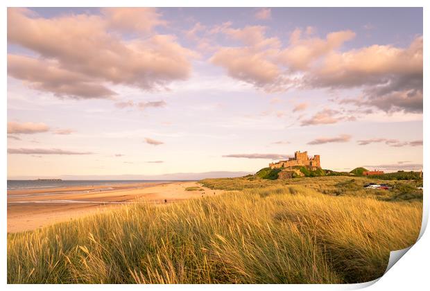 Bamburgh Castle Historic site Print by Naylor's Photography