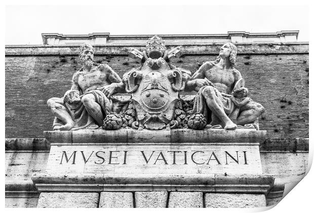 The Vatican Museum entrance, Rome Print by Naylor's Photography
