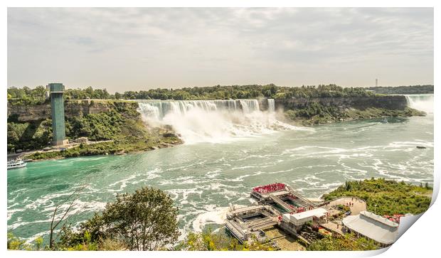 The wonder American and Canadian Niagara Falls Print by Naylor's Photography