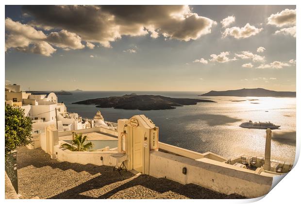Majestic Fira Print by Naylor's Photography