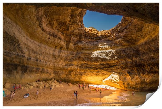 The Benagil Cave Print by Naylor's Photography