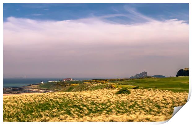 Bamburgh Golf Course Print by Naylor's Photography