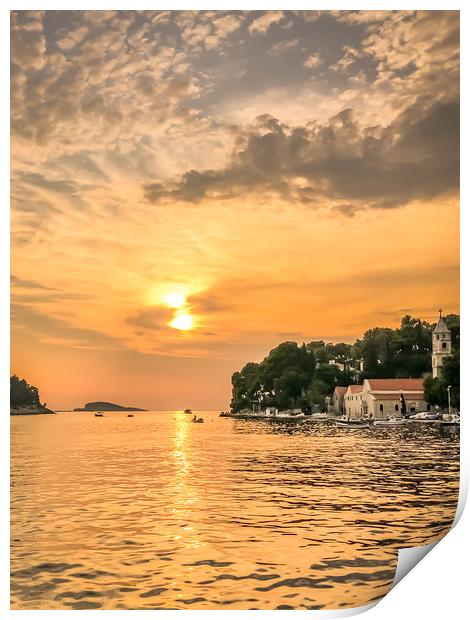 Portrait of Cavtat  Print by Naylor's Photography