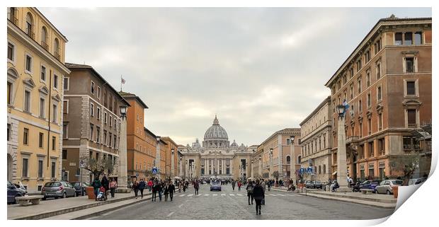 St Peters street view Print by Naylor's Photography