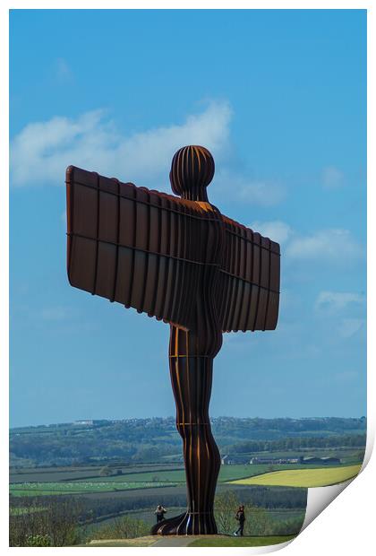 The Angel of the North Print by Les Hopkinson