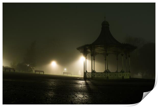 Bandstand Print by Les Hopkinson