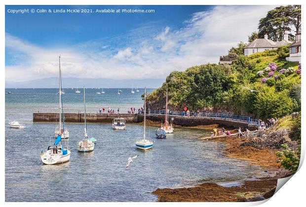 Abersoch Harbour Print by Colin & Linda McKie