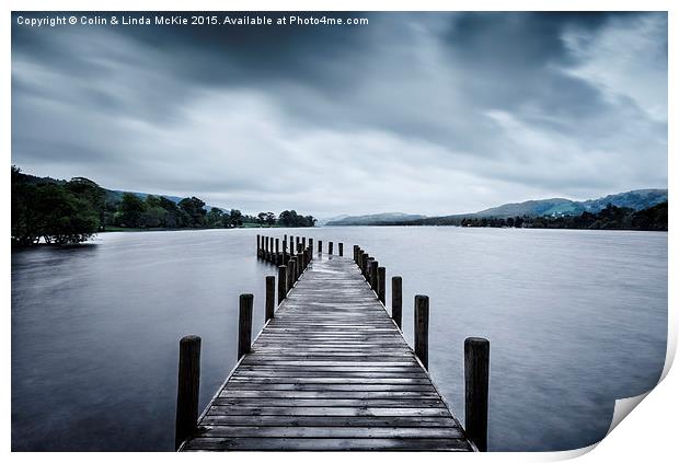 Coniston Water, Cumbria, England Print by Colin & Linda McKie