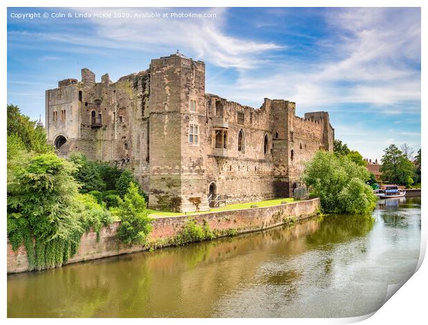 Newark Castle and River Trent Print by Colin & Linda McKie