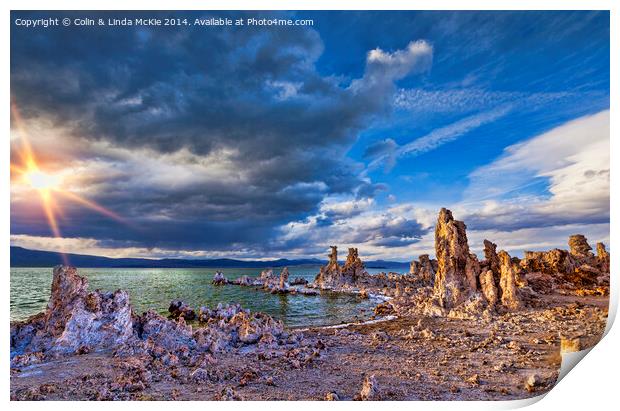 Mono Lake, Calfornia, USA Print by Colin & Linda McKie