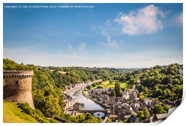 Dinan, Brittany Print by Colin & Linda McKie