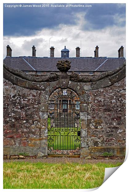 Gate to Kinross Print by James Wood