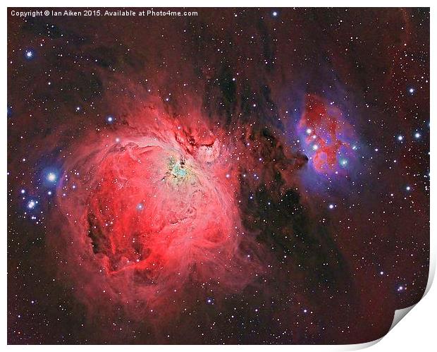  Messier 42 The Great Orion Nebula Print by Ian Aiken