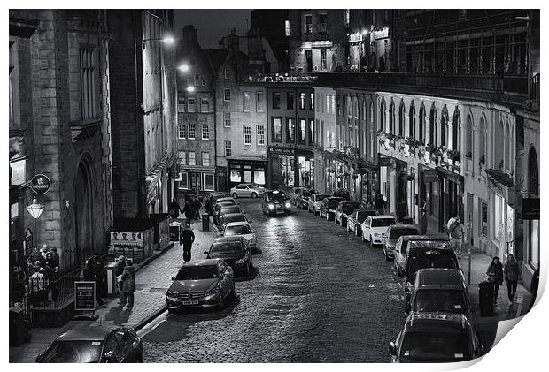  Victoria Street, Edinburgh, Scotland Print by Ann McGrath