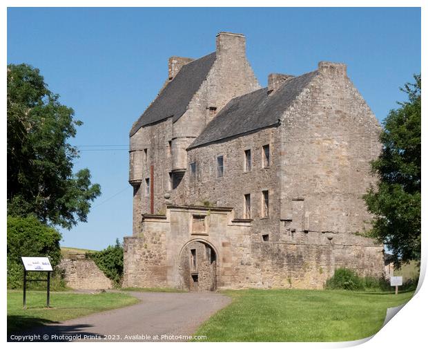Midhope castle Print by Photogold Prints