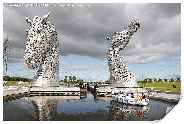 The Kelpies sculptures  Print by Photogold Prints