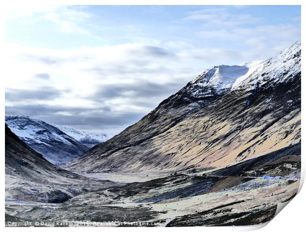 Glencoe HDR  , the Highlands , Scotland Print by Photogold Prints