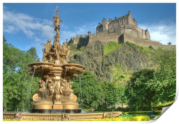 Edinburgh Castle , Scotland Print by Photogold Prints