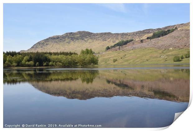Loch Lubhair in the Highlands of Scotland Print by Photogold Prints