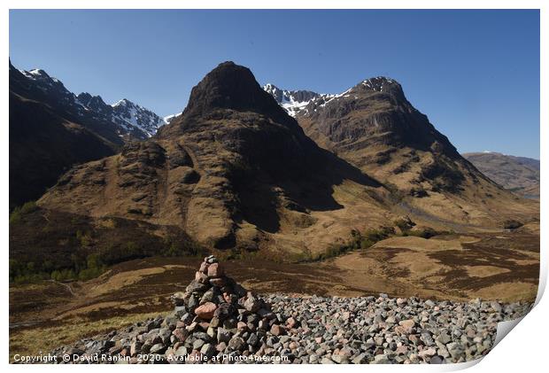 the Paps of Glencoe , the Highlands , Scotland Print by Photogold Prints