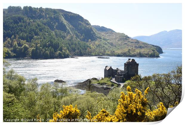 Eilean Donan Castle on a summer afternoon  in the  Print by Photogold Prints