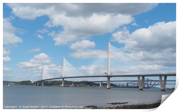 Queensferry Crossing over the River Forth , Scotla Print by Photogold Prints